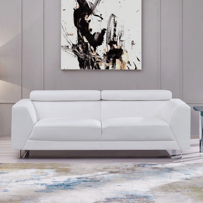The Classy Home Global Furniture U8210 Pluto White Sofa Review