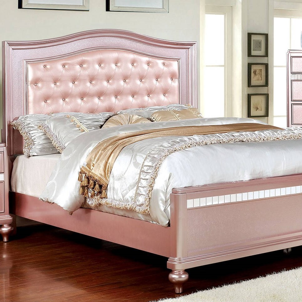 The Classy Home Furniture of America Ariston Rose Gold 2pc Bedroom Set with Full Bed Review