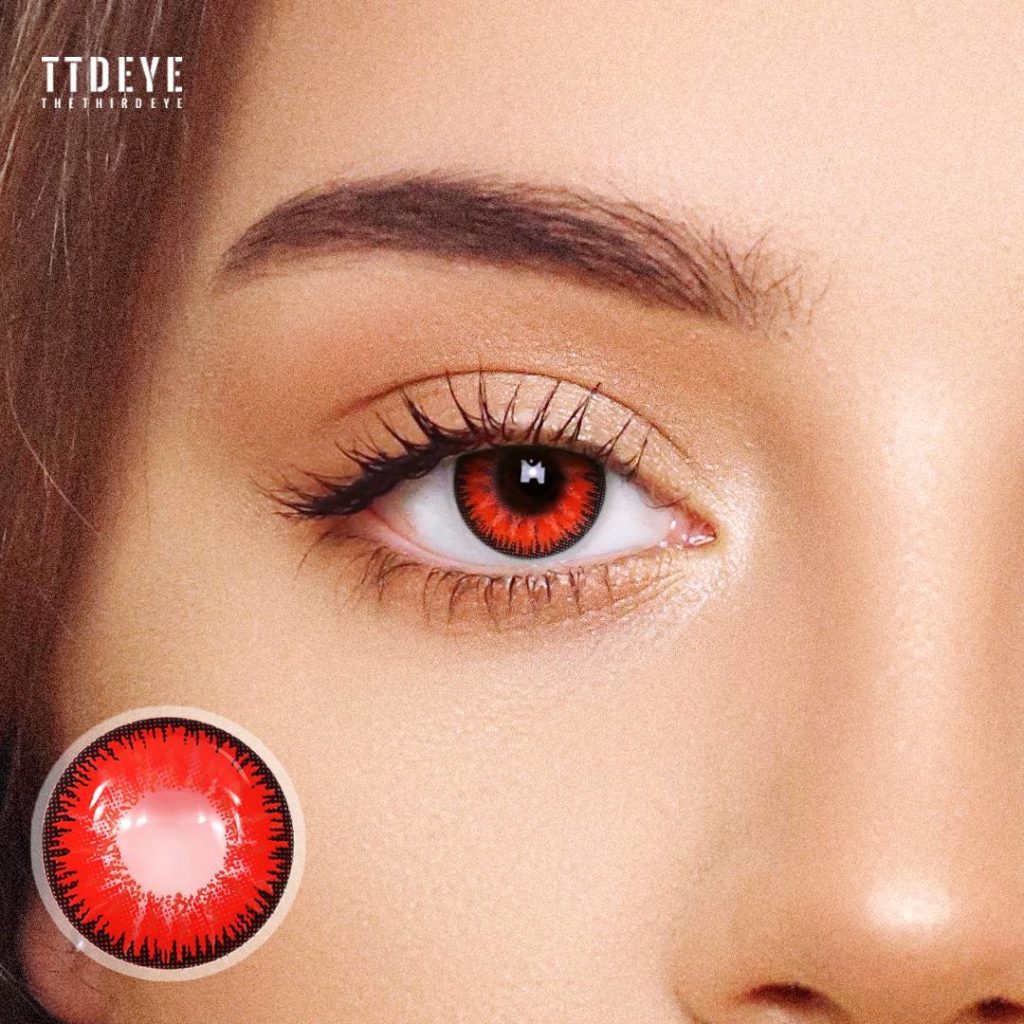 Ttdeye Mystery Red Colored Contact Lenses Review