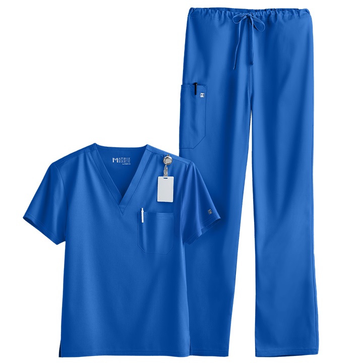 Uniform Advantage Maevn Matrix Basic Unisex 3-Pocket V-Neck & Drawstring Scrub Set Review