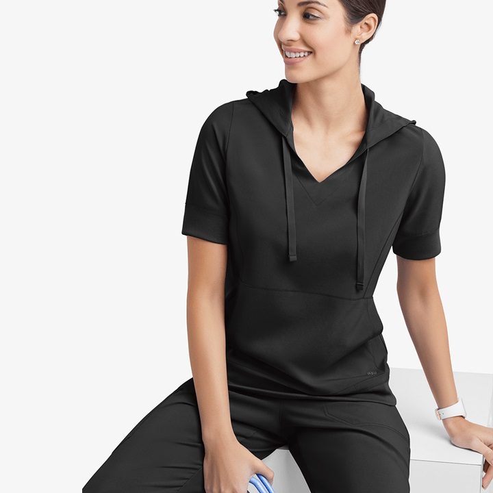 Uniform Advantage Scrubs Review 5 Uniform Advantage Easy STRETCH by Butter-Soft True Women’s 3-Pocket Short Sleeve Pull-Over Scrub Hoodie Review