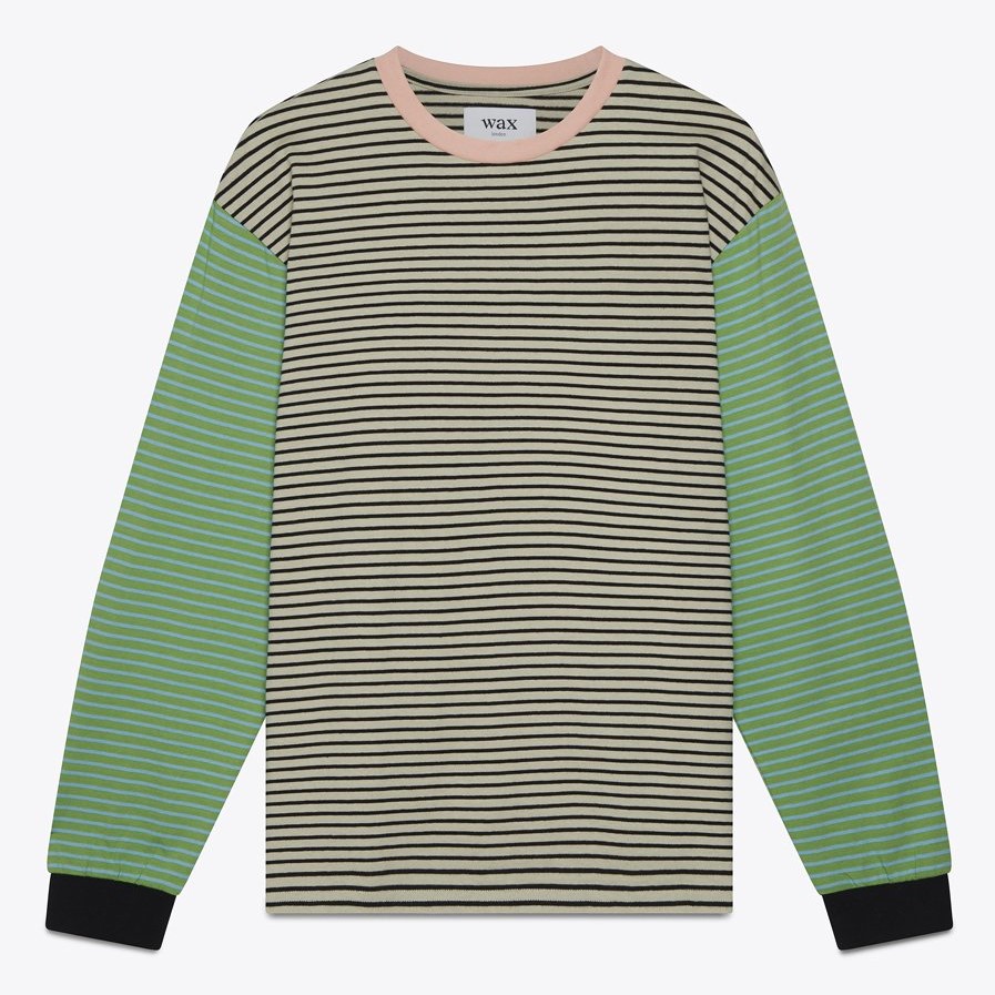 Wax London Hayden Long Sleeve T-Shirt Sage/Green Review 