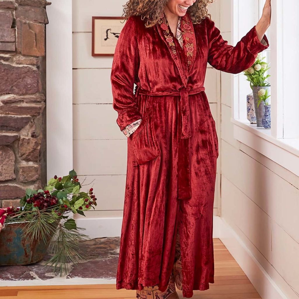 April Cornell Berry Velvet Dressing Gown Review