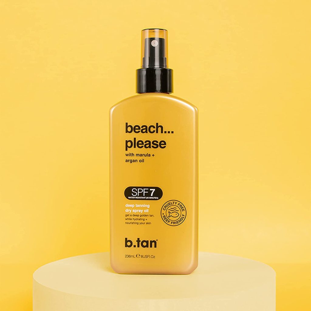 B. Tan Beach Please SPF7 Tanning Oil Review