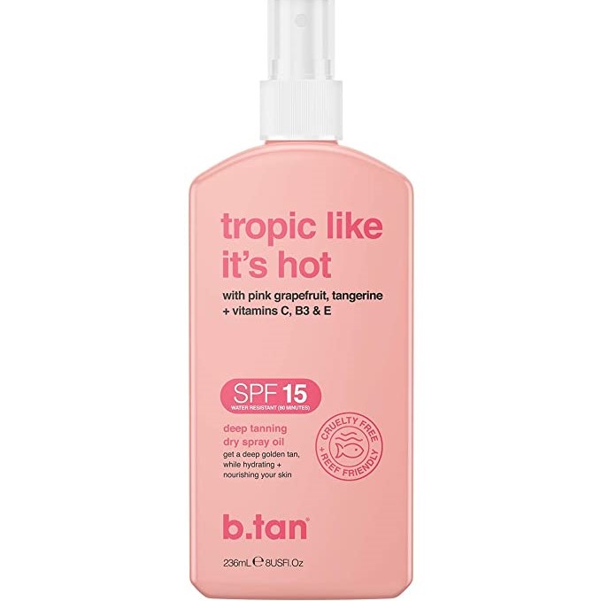 B. Tan Tropic Like It's Hot SPF15 Tanning Oil Review