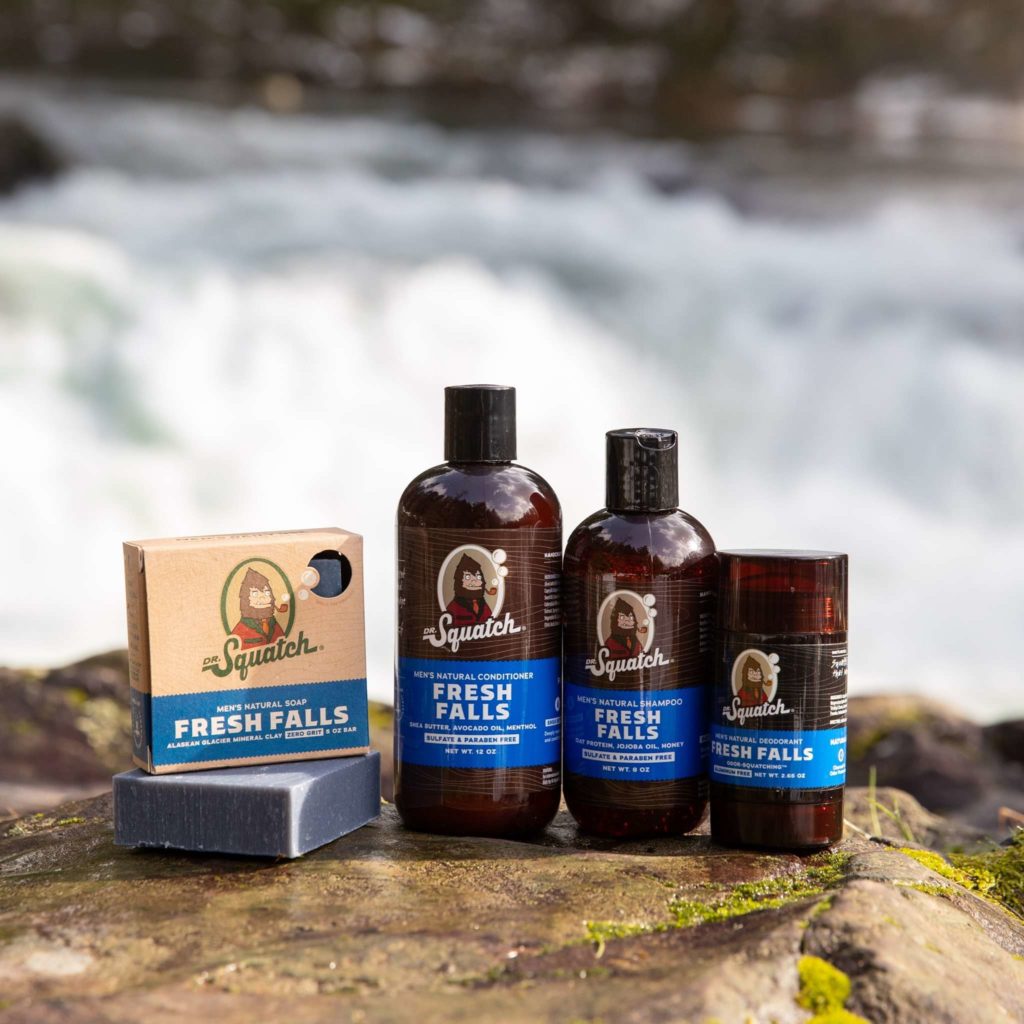 Dr. Squatch Men's Bar Soap FRESH Expanded Pack: Men's Natural Bar Soap:  Fresh Falls, Cool Fresh Aloe, Spearmint Basil, Eucalyptus Greek Yogurt, and  Fresh Falls Hair Care Shampoo and Conditioner