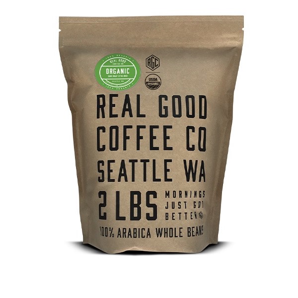 Real Good Coffee Organic Dark Roast Whole Bean Coffee 2 Lb Review