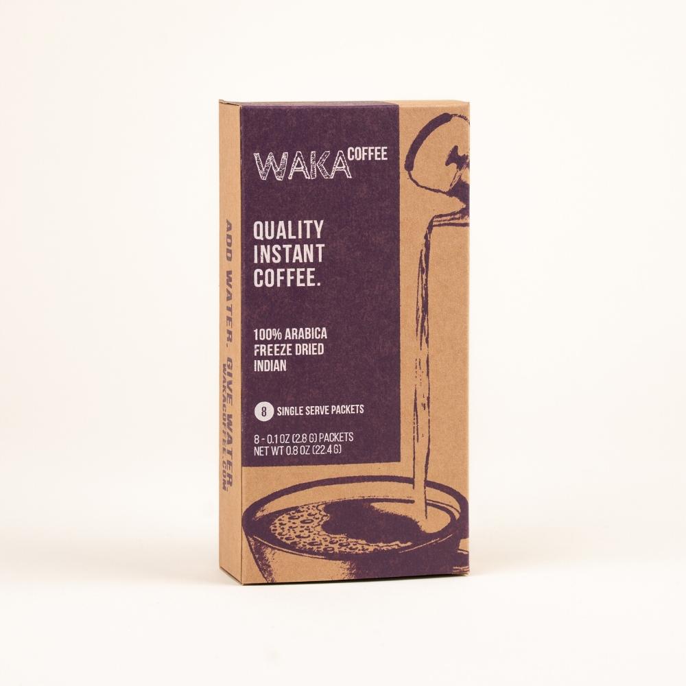 Waka Coffee Light Roast Indian Single-Serve Instant Coffee 8 Servings Review