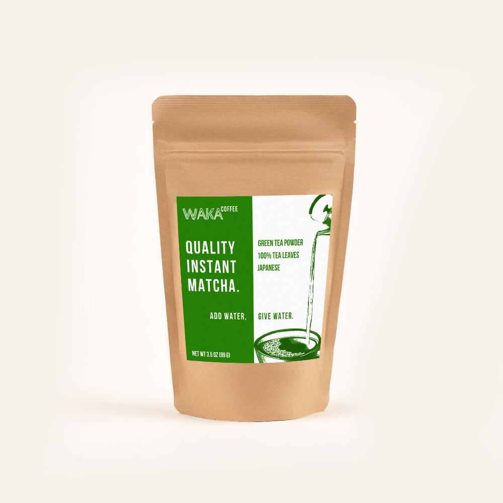 Waka Coffee Japanese Instant Matcha 3.5 oz Bag Review