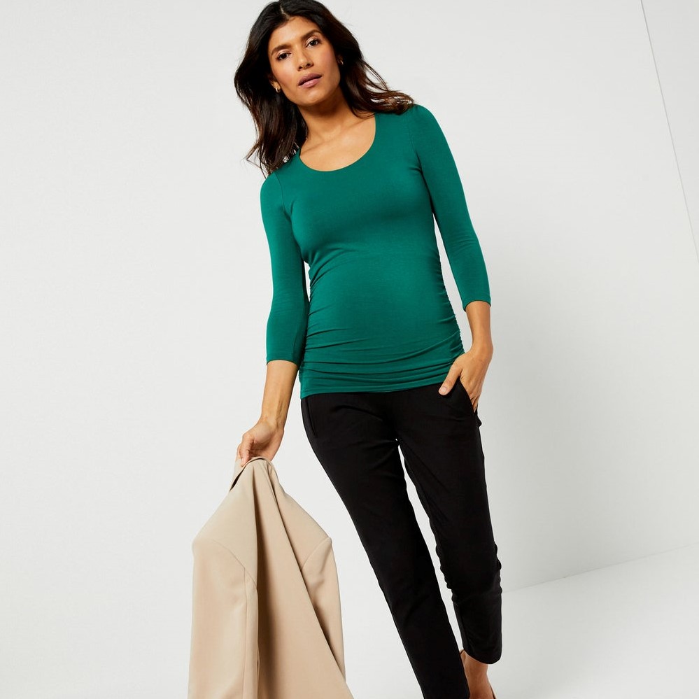A Pea in the Pod Side Ruched 3/4 Sleeve Maternity T-Shirt Review