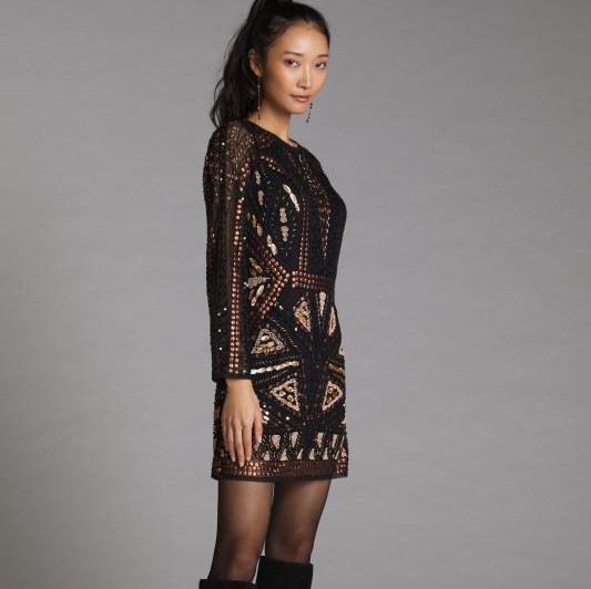 Anthropologie Review 4 Anthropologie Let Me Be Beaded Mini Dress Review