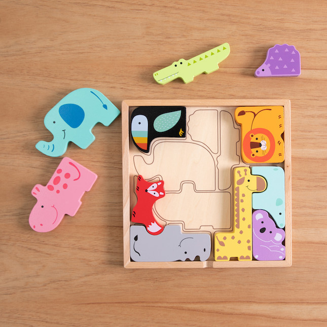 Fat Brain Toys Animal Block Puzzle Review