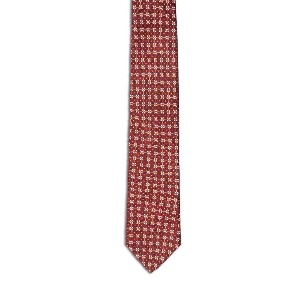 The Helm Clothing Helm Collection Red Floral Microprint Tie Review