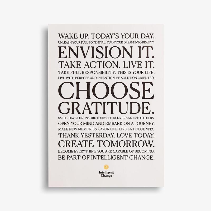 Intelligent Change Choose Gratitude Print Review