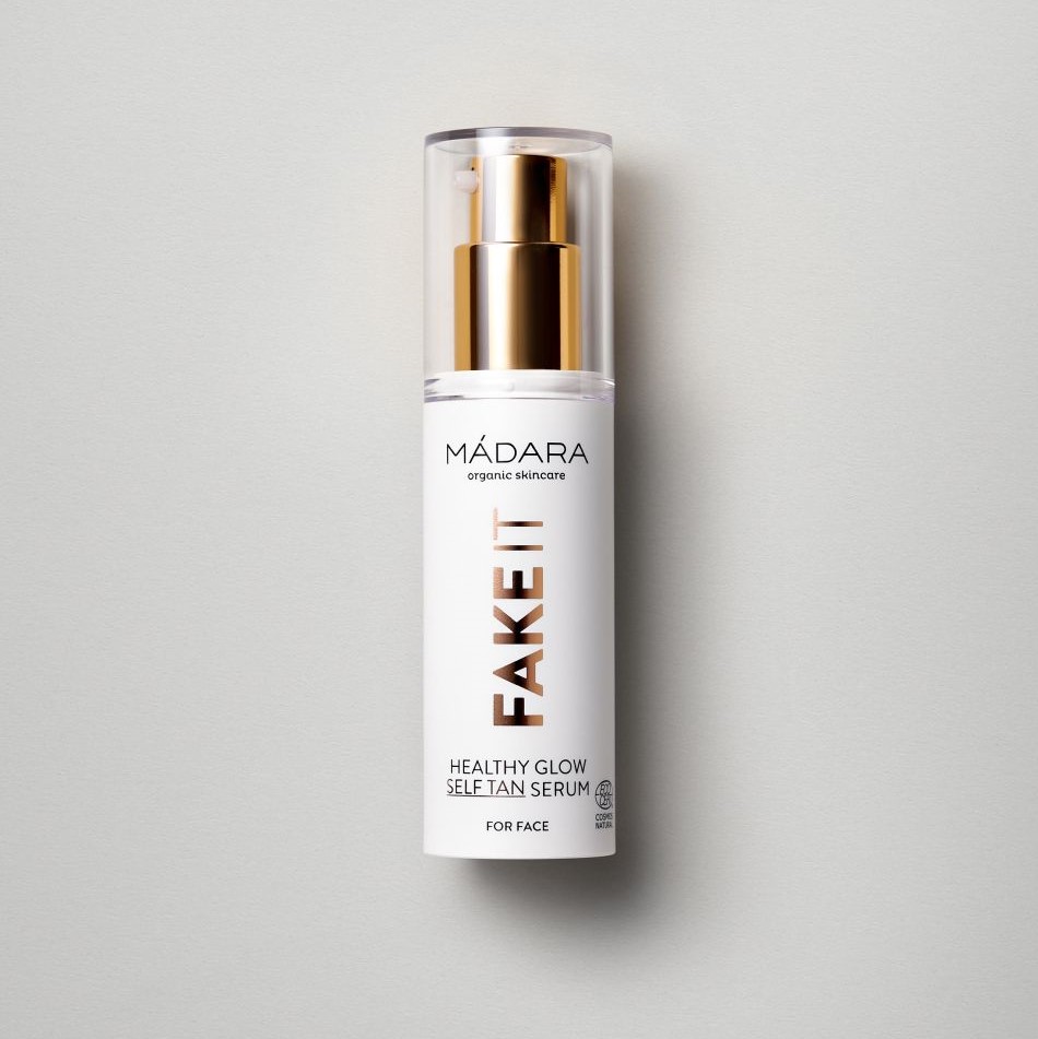 Madara Cosmetics Fake It Healthy Glow Self Tan Serum for face Review