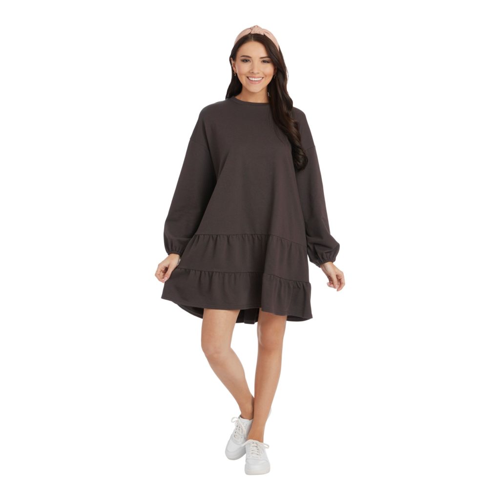 Mud Pie Kristy Black Sweatshirt Dress Review