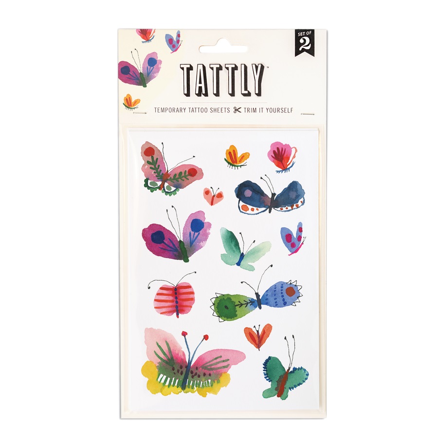 Tattly Tattoos Review 9 Tattly Butterfly Frenzy Sheet By Carolyn Gavin Review