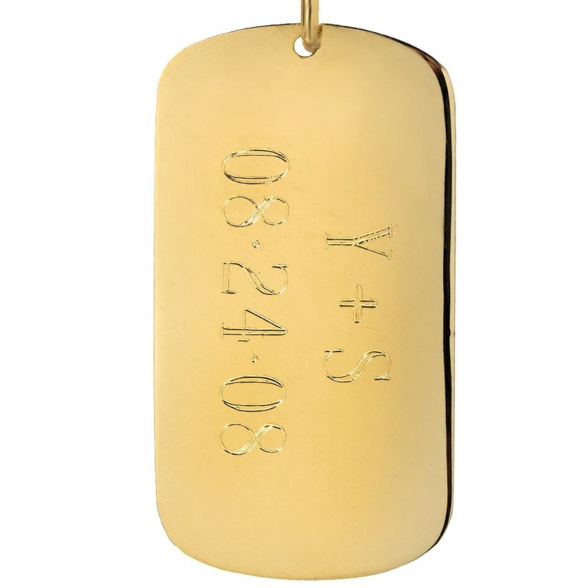Zoe Lev Gold Dog Tag Necklace Review