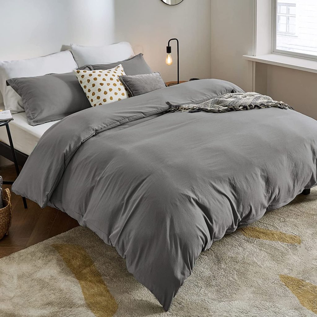 Bedsure Washed Cotton Like Duvet Cover Set Review