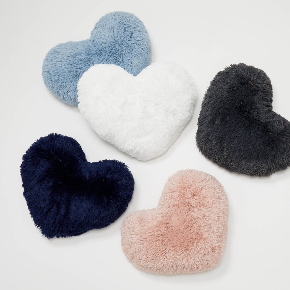 Dormify Faux Fur Heart Throw Pillow Review