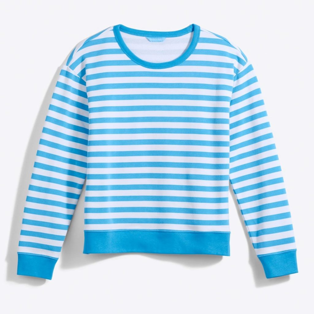 Draper James Kelsea Sweatshirt in Awning Stripe Review