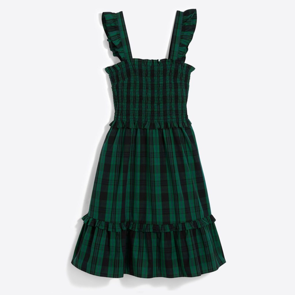 Draper James Shania Smocked Dress in Blackwatch Plaid Review