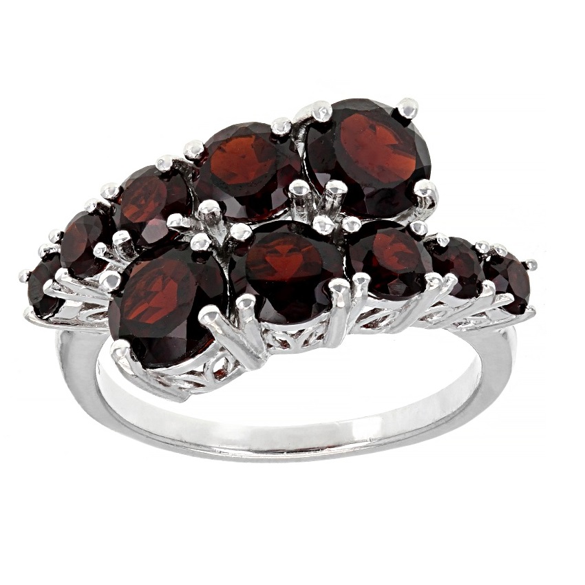 JTV Red Garnet Rhodium Over Sterling Silver Ring Review