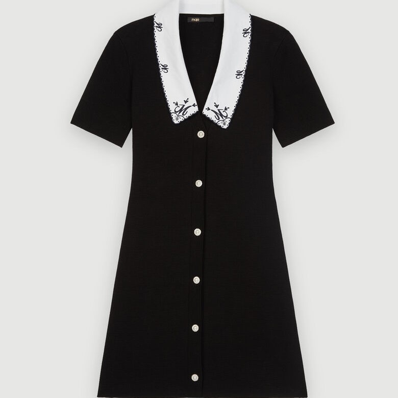 Maje Review 5 Maje Knit Dress With Embroidered Collar Review