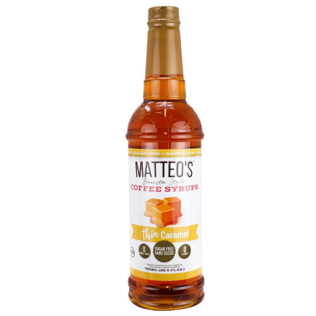 Natura Market Matteo’s Sugar Free Barista Style Coffee Syrups Thin Caramel Review