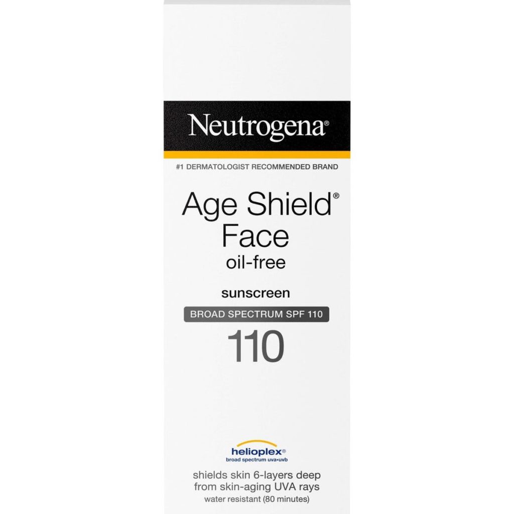 Neutrogena Age Shield Face Oil-Free Lotion Sunscreen Broad Spectrum SPF 110 Review
