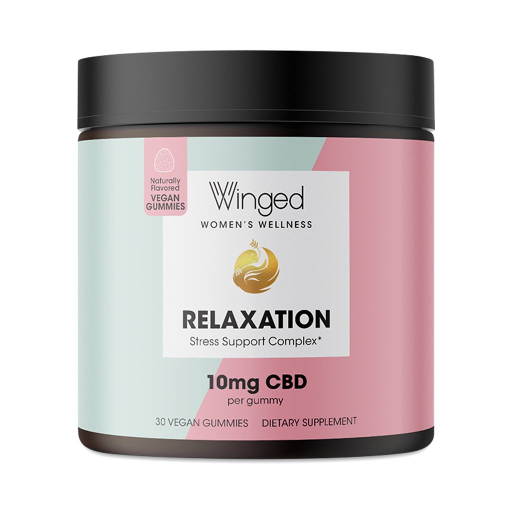 Winged CBD Relaxation CBD Gummies with L-Theanine Primrose Oil & Calming Botanicals Review