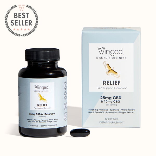 Winged CBD Relief Pain Support CBD Soft Gels with Primrose Turmeric & Black Seed Oil Review