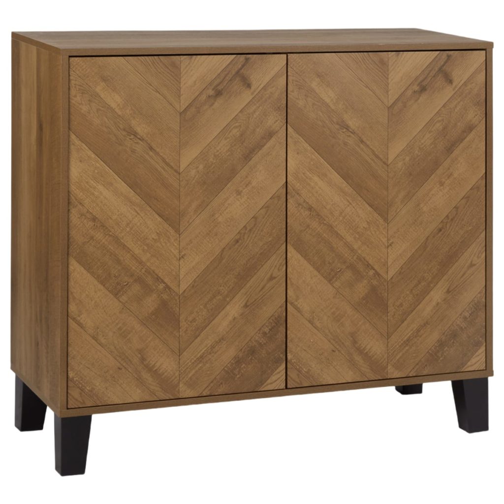 Bouclair Two-Door Chevron Veneer and Metal Buffet Review