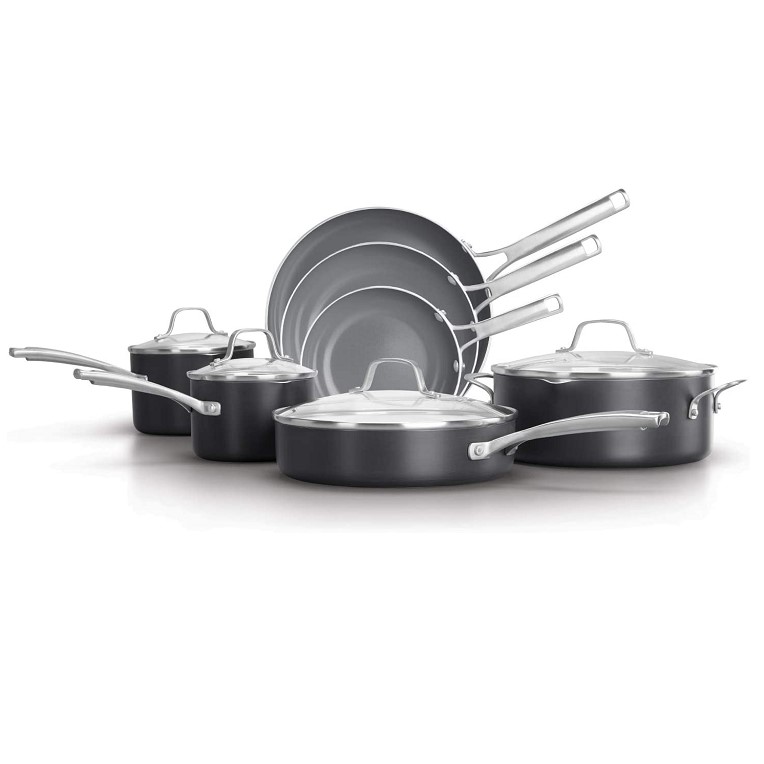 Calphalon Classic 11-Piece Oil-Infused Ceramic Cookware Set