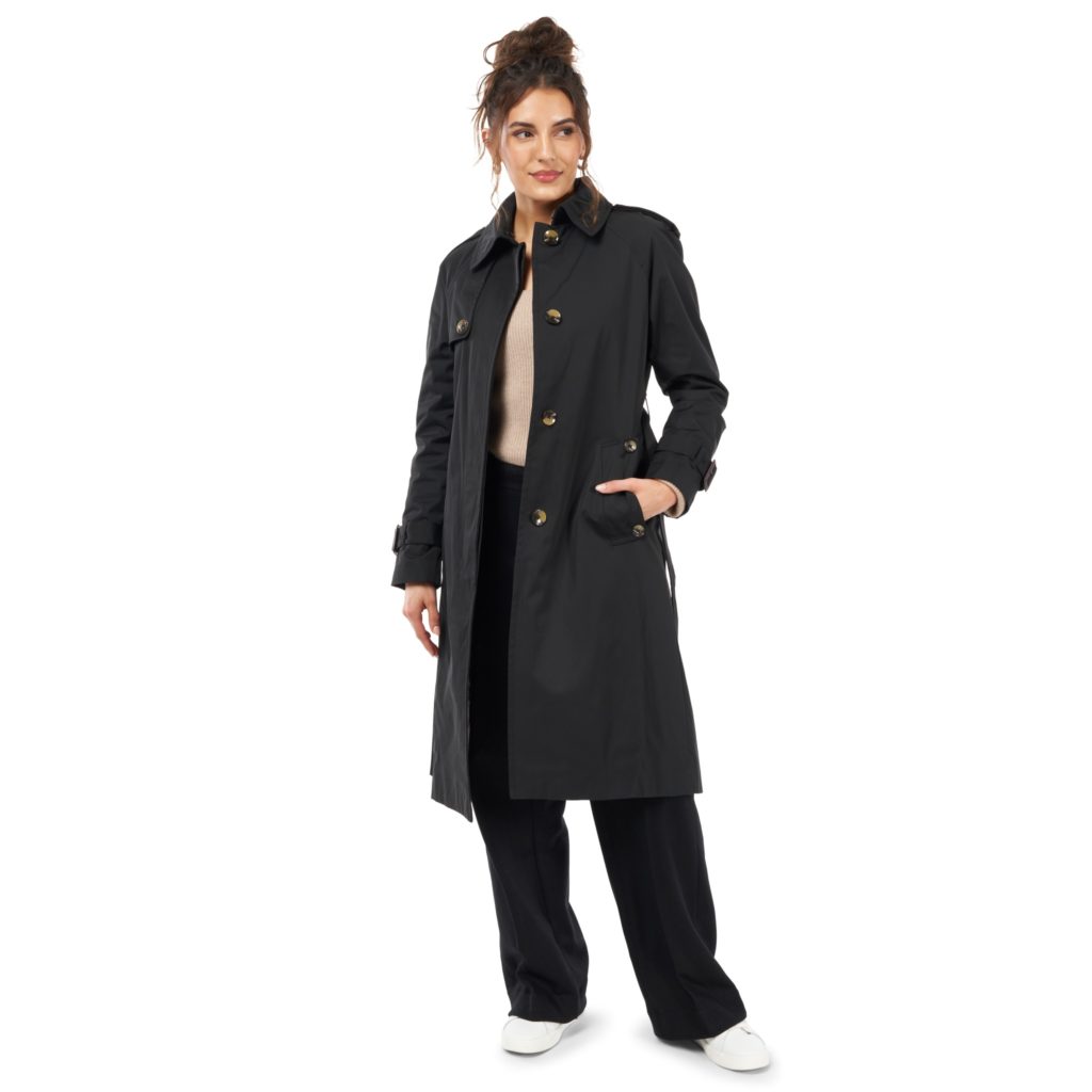 London Fog Megan Missy Single-Breasted Trench Coat Review
