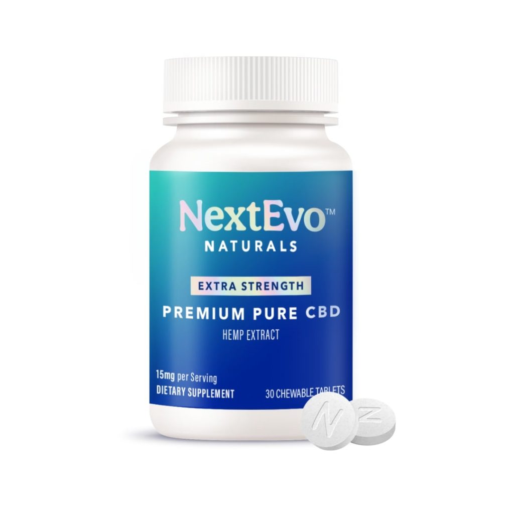 NextEvo Naturals CBD Premium Pure CBD Extra Strength Chewable Tablet Review
