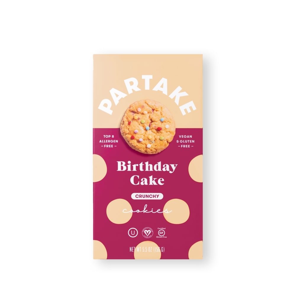 Partake Foods Crunch Birthday Cake Cookies Review