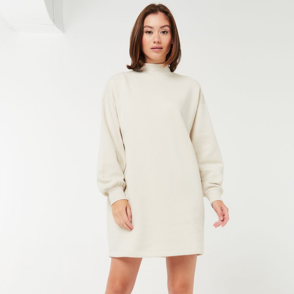 Ardene Mock-Neck Fleece Dress Review