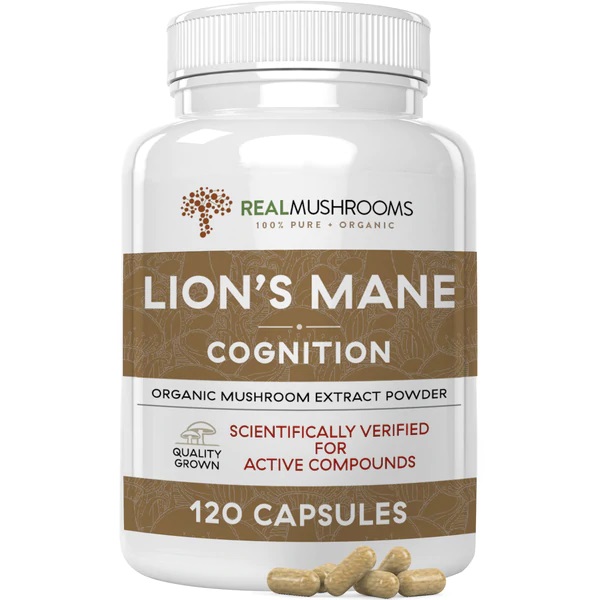 Real Mushrooms Organic Lion’s Mane Extract Capsules