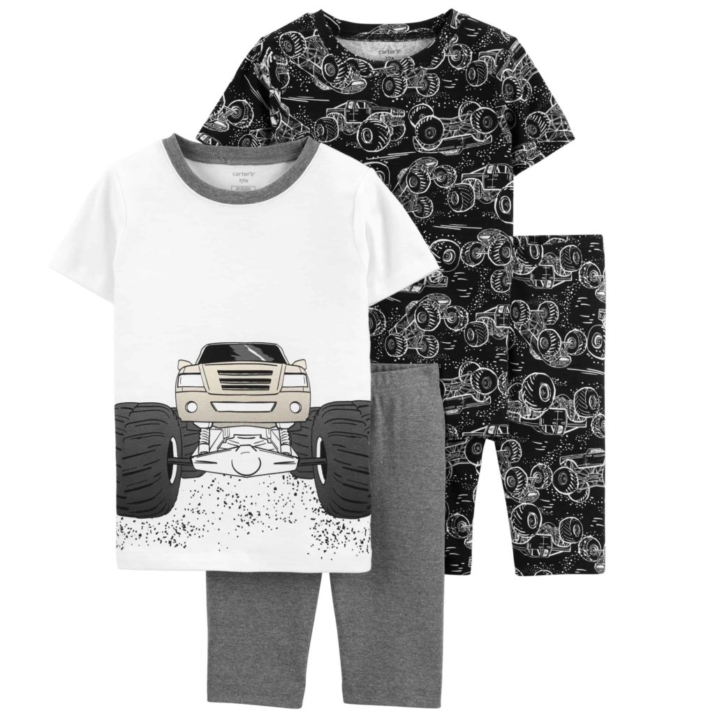 Carter’s 4-Piece Monster Truck 100% Snug Fit Cotton PJs Review