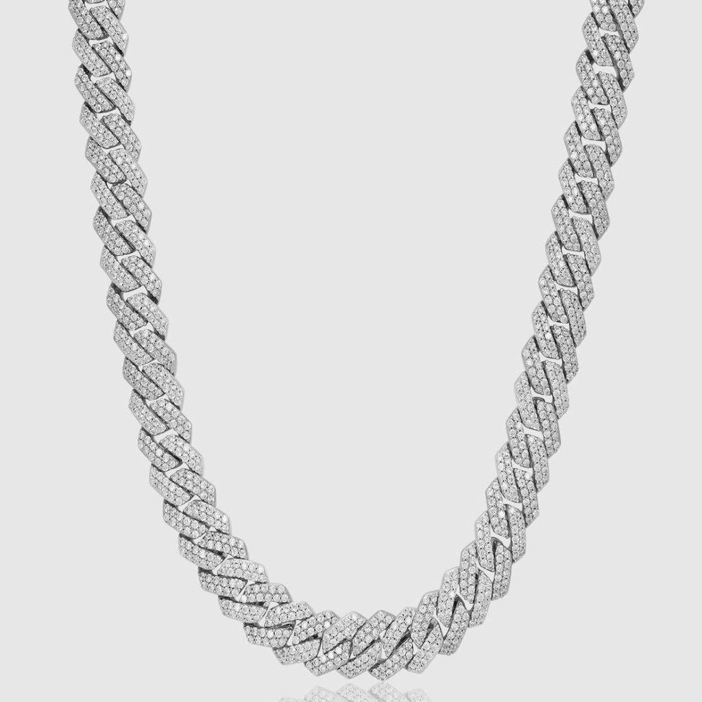 Cernucci 14mm Diamond Prong Link Chain White Gold Review