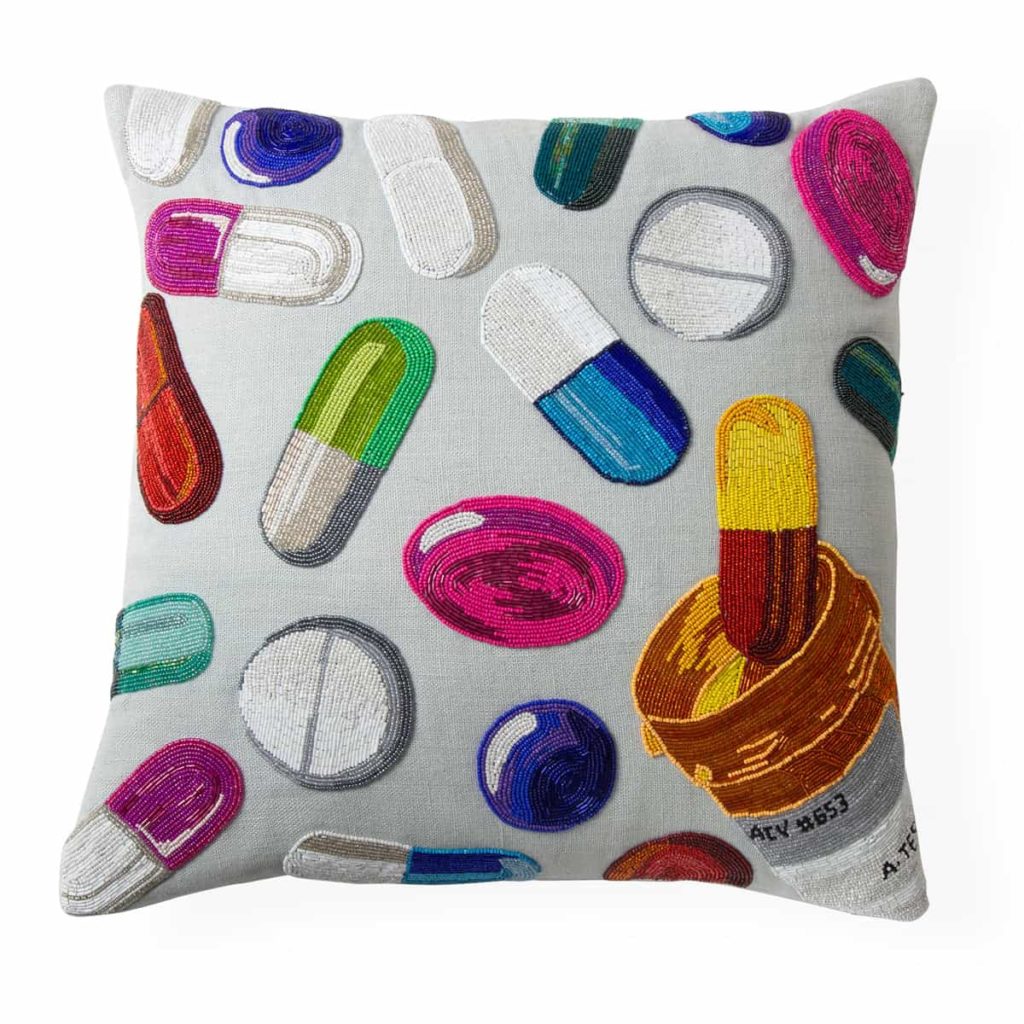 Jonathan Adler Happy Pills Beaded Pillow Review