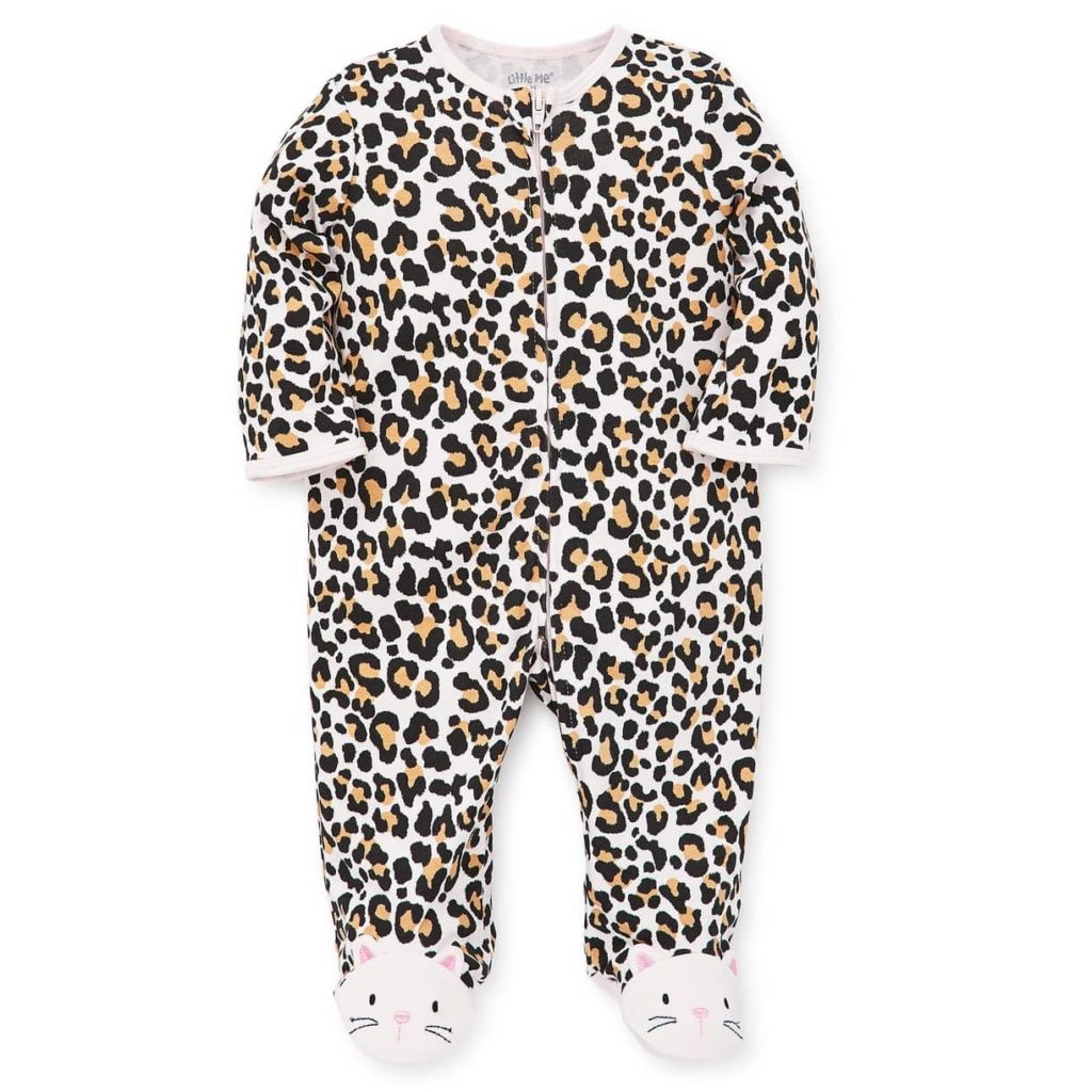 Little Me Leopard Footed One-Piece Review