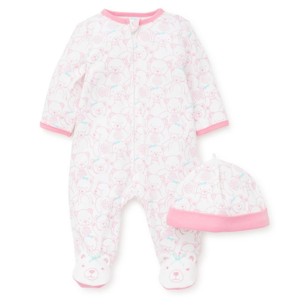 Little Me Girl Teddy Footed One-Piece And Hat Review