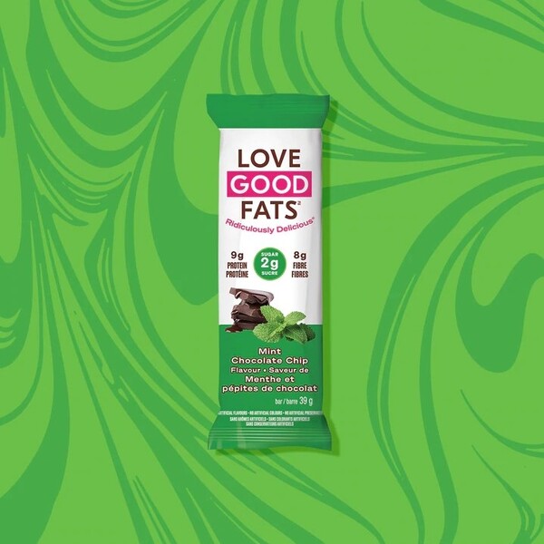 Love Good Fats Mint Chocolate Chip Truffle Bar Review