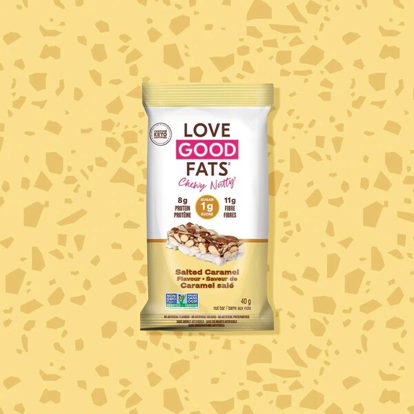 Love Good Fats Chewy Nutty Salted Caramel Bar Review 