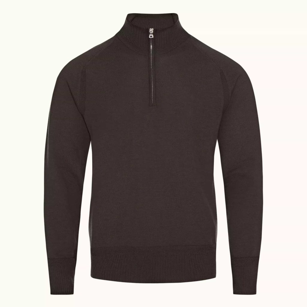 Orlebar Brown Lennard Merino Mountain Grey Half Zip Merino Jumper Review