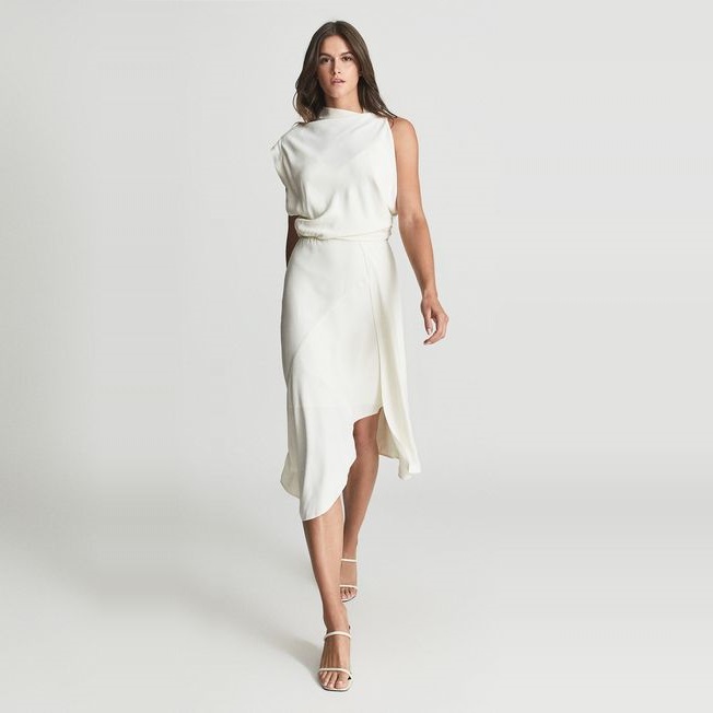 Reiss Mika Sleeveless Dress Ivory Review