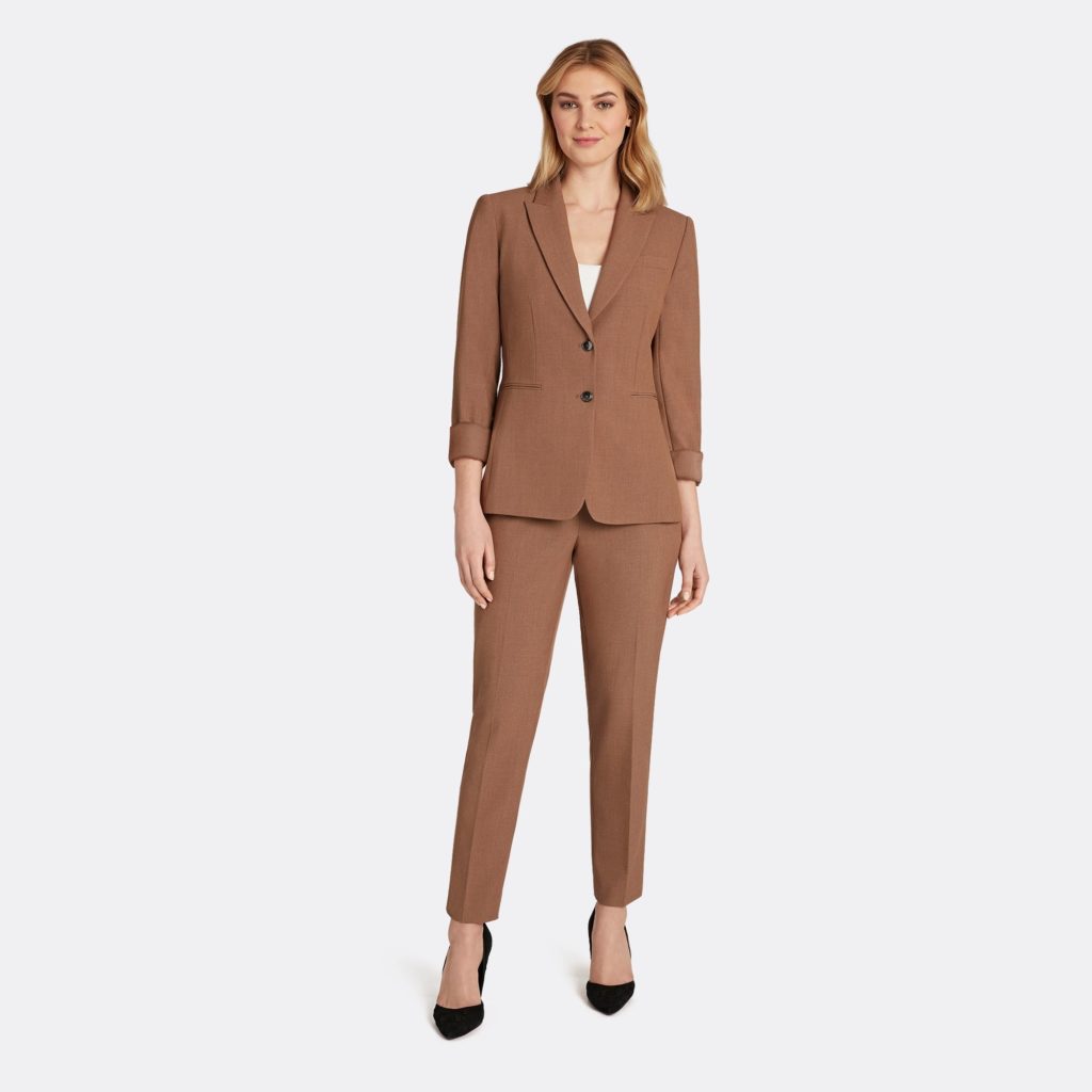 Tahari Roll Sleeve Jacket Pantsuit Review