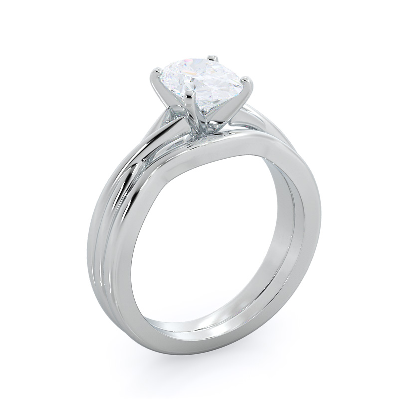 With Clarity Cathedral Twist Diamond Engagement Ring Review